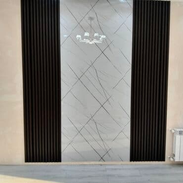 Dekorativ TV divar paneli – mərmər effektli böyük mərkəzi panel və iki lalafo.az -da Dekorativ TV divar paneli – mərmər effektli böyük mərkəzi panel və iki