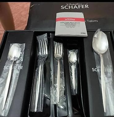 Schafer Solid 60 Parça qaşıq çəngəl dəsti 🌀 12 yemək qaşığı 🌀 12 lalafo.az -da Schafer Solid 60 Parça qaşıq çəngəl dəsti 🌀 12 yemək qaşığı 🌀 12