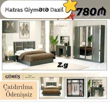 İkinəfərlik çarpayı, Dolab, Termo, 2 tumba, Yeni lalafo.az -da İkinəfərlik çarpayı, Dolab, Termo, 2 tumba, Yeni