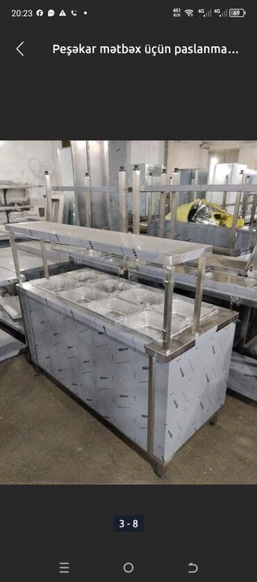 Peşəkar mətbəxlər üçün paslanmayan poladdan salat/isti-soyuq lalafo.az -da Peşəkar mətbəxlər üçün paslanmayan poladdan salat/isti-soyuq