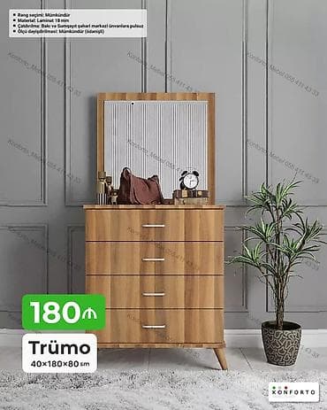 Trümo – 40×180×80 sm - Material: 18 mm laminat - Rəng seçimi lalafo.az -da Trümo – 40×180×80 sm - Material: 18 mm laminat - Rəng seçimi