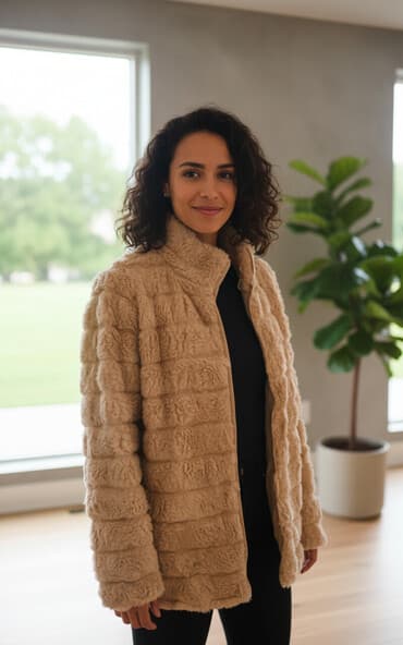 Kürk, L, rəng - Bej lalafo.az -da Kürk, L, rəng - Bej