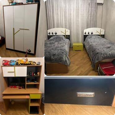Oğlan və qız üçün, İşlənmiş, 2 təknəfərlik çarpayı, Yazı masası, Dolab, Tumba lalafo.az -da Oğlan və qız üçün, İşlənmiş, 2 təknəfərlik çarpayı, Yazı masası, Dolab, Tumba