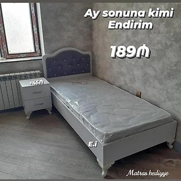 - Tək nəfərlik çarpayı dəsti - Rəng: ağ korpus, yumşaq toxunuşlu boz lalafo.az -da - Tək nəfərlik çarpayı dəsti - Rəng: ağ korpus, yumşaq toxunuşlu boz