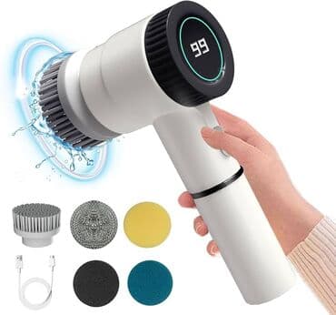 Süngərlər və fırçalar: 5-i 1-də elektrikli təmizləyici fırça dəsti ağ rəngdədir. Bu cihazda lalafo.az -da — 1 Süngərlər və fırçalar: 5-i 1-də elektrikli təmizləyici fırça dəsti ağ rəngdədir. Bu cihazda — 1