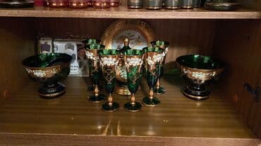 Qədəhlər, rəng - Yaşıl, 6 ədədli dəst, Çexiya lalafo.az -da Qədəhlər, rəng - Yaşıl, 6 ədədli dəst, Çexiya