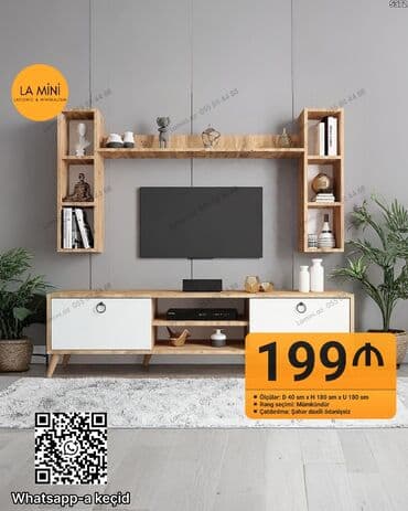 Düz TV altlığı, Polkalı, Laminat lalafo.az -da Düz TV altlığı, Polkalı, Laminat