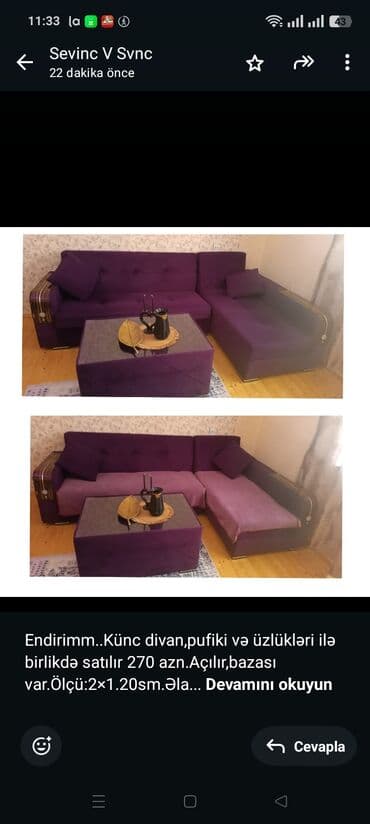 Künc divan lalafo.az -da Künc divan