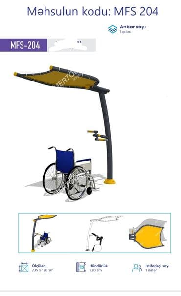 Dəbilqələr: Açıq hava fitnes avadanlıqları – sarı/qrafit rəng palitrası, metal lalafo.az -da — 53 Dəbilqələr: Açıq hava fitnes avadanlıqları – sarı/qrafit rəng palitrası, metal — 53