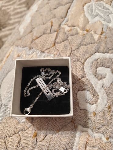 Gümüş rəngli zəncir və asqı dəsti - Material: metal ərintisi, parlaq lalafo.az -da Gümüş rəngli zəncir və asqı dəsti - Material: metal ərintisi, parlaq