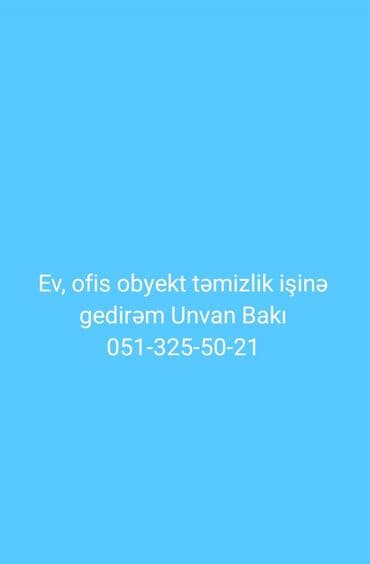 Təmizlik | Mənzillər | Ümumi təmizlik lalafo.az -da Təmizlik | Mənzillər | Ümumi təmizlik