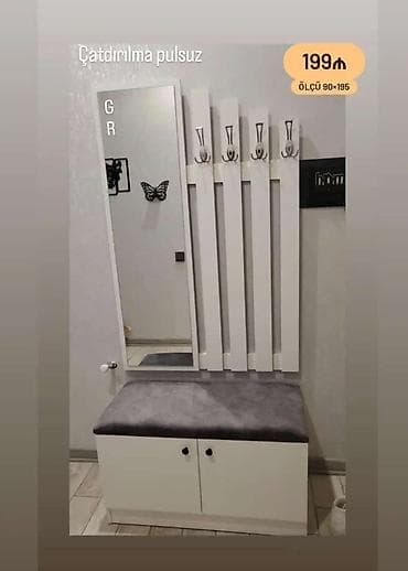 Dehliz üçün asılqanlı dolablar – güzgülü, oturacaqlı və çoxfunksiyalı lalafo.az -da Dehliz üçün asılqanlı dolablar – güzgülü, oturacaqlı və çoxfunksiyalı