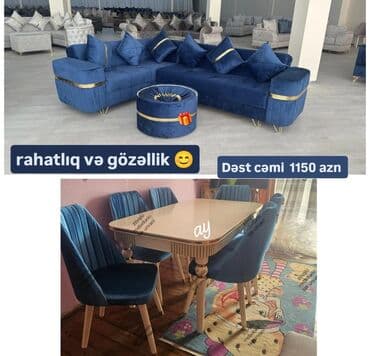 🛋️ Zövqlü evlər üçün *Künc Divan* + *Masa Dəsti* Bu fürsəti lalafo.az -da 🛋️ Zövqlü evlər üçün *Künc Divan* + *Masa Dəsti* Bu fürsəti