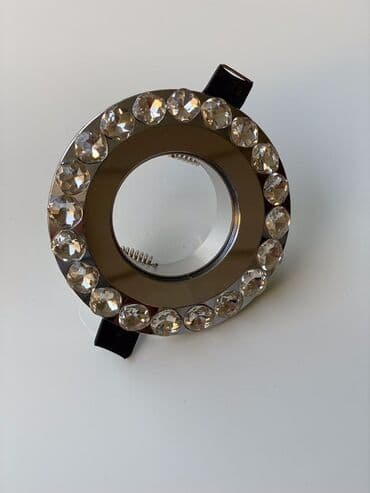 Kristal bəzəkli spot işıq korpusu/ramkası - Dairəvi dizayn, xrom lalafo.az -da Kristal bəzəkli spot işıq korpusu/ramkası - Dairəvi dizayn, xrom
