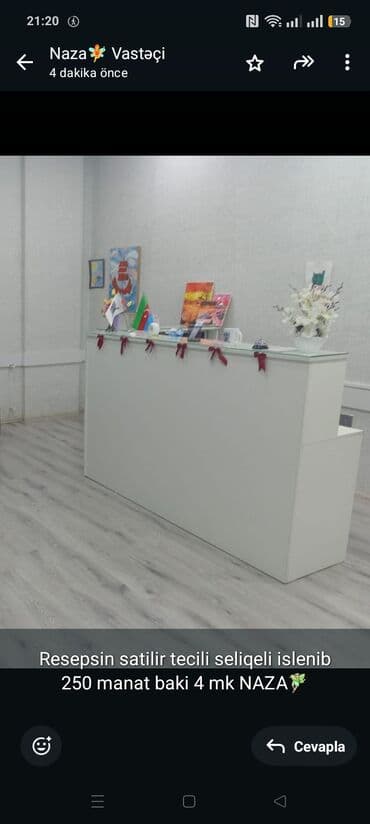 Resepsin satilir tecili seliqeli islenib 250 manat baki 4 mk NAZA🧚🏻 lalafo.az -da Resepsin satilir tecili seliqeli islenib 250 manat baki 4 mk NAZA🧚🏻