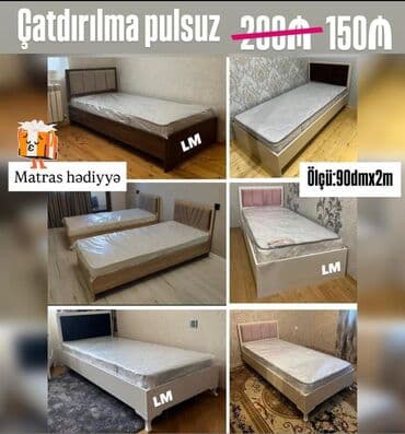 Təknəfərlik çarpayı, Bazasız, Matras ilə, Siyirməsiz lalafo.az -da Təknəfərlik çarpayı, Bazasız, Matras ilə, Siyirməsiz