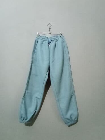 Mavi rəngli uniseks triko/svitşot şalvar (jogger) - Material: yumşaq lalafo.az -da Mavi rəngli uniseks triko/svitşot şalvar (jogger) - Material: yumşaq