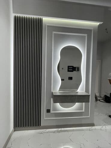 Güzgü Divar üçün, Dekorativ, Arxa işıqlı lalafo.az -da Güzgü Divar üçün, Dekorativ, Arxa işıqlı