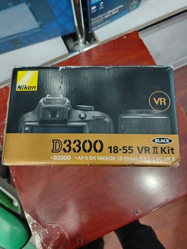 Nikon D3300 18-55 VR II Kit (Black) - DSLR fotoaparat gövdəsi və AF‑S lalafo.az -da Nikon D3300 18-55 VR II Kit (Black) - DSLR fotoaparat gövdəsi və AF‑S