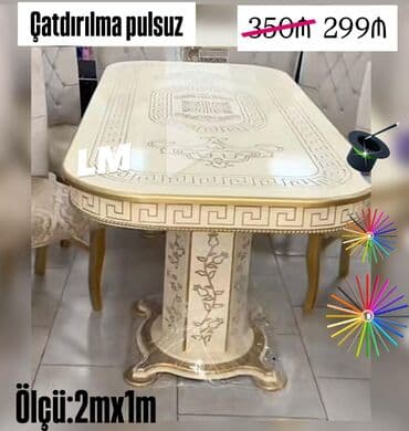 Oval masa, Qonaq otağı üçün, 6 nəfər lalafo.az -da Oval masa, Qonaq otağı üçün, 6 nəfər