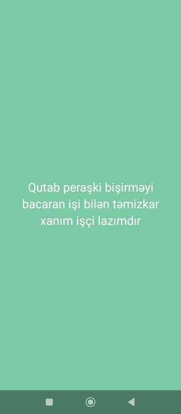 Tibb, əczaçılıq: Aşpaz tələb olunur, Qutabçı lalafo.az -da — 1 Tibb, əczaçılıq: Aşpaz tələb olunur, Qutabçı — 1