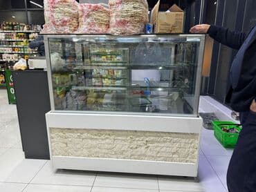 Şüşə vitrin soyuducu (mağaza/kafelər üçün) - Ön və yanları temperli lalafo.az -da Şüşə vitrin soyuducu (mağaza/kafelər üçün) - Ön və yanları temperli