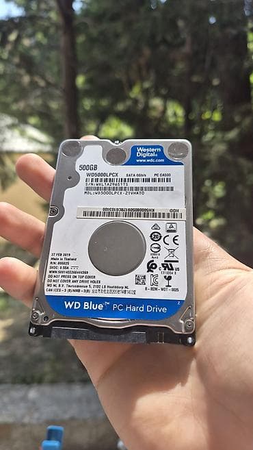 WD Blue 500GB 2.5" Laptop HDD (SATA 6Gb/s, Təmiz Vəziyyətdə) at lalafo.az WD Blue 500GB 2.5" Laptop HDD (SATA 6Gb/s, Təmiz Vəziyyətdə)