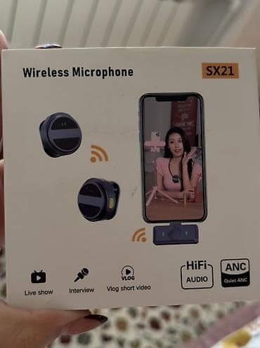 SX21 Wireless Microphone – mobil çəkilişlər, canlı yayım və lalafo.az -da SX21 Wireless Microphone – mobil çəkilişlər, canlı yayım və