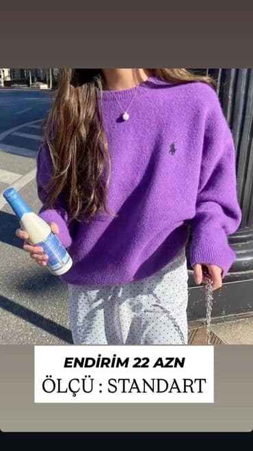 Sviter, Ralph Lauren, Standart, rəng - Bənövşəyi lalafo.az -da Sviter, Ralph Lauren, Standart, rəng - Bənövşəyi