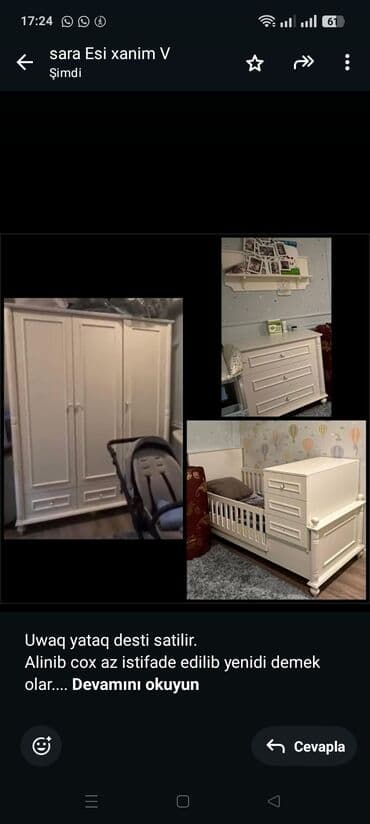 Uwaq yataq desti satilir. Alinib cox az istifade edilib yenidi demek lalafo.az -da Uwaq yataq desti satilir. Alinib cox az istifade edilib yenidi demek