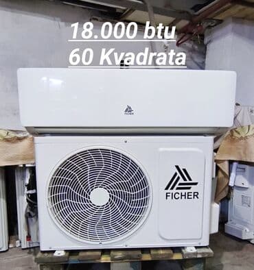 Yeni model, 3 ayin Ficher 60 kvadrata 18.000 btu FRİON R 410 lalafo.az -da Yeni model, 3 ayin Ficher 60 kvadrata 18.000 btu FRİON R 410
