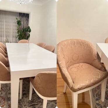 Qonaq otağı üçün, İşlənmiş, Açılmayan, Kvadrat masa, 8 stul lalafo.az -da Qonaq otağı üçün, İşlənmiş, Açılmayan, Kvadrat masa, 8 stul