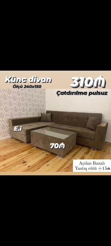 Künc divan, Açılan, Bazalı, Pulsuz çatdırılma lalafo.az -da Künc divan, Açılan, Bazalı, Pulsuz çatdırılma