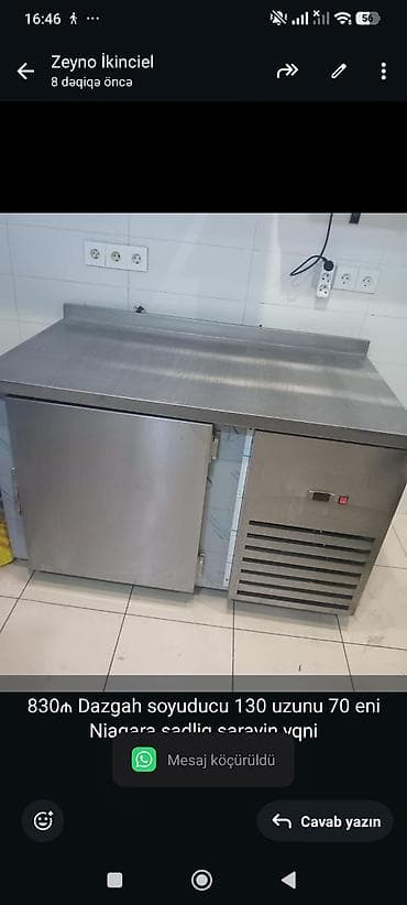 830₼ Dazgah soyuducu 130 uzunu 70 eni Niaqara şadliq sarayin yqni 0272 lalafo.az -da 830₼ Dazgah soyuducu 130 uzunu 70 eni Niaqara şadliq sarayin yqni 0272