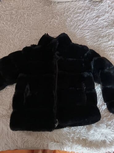 Qara kürk effektli qadın gödəkçəsi - Rəng: dərin qara - Material lalafo.az -da Qara kürk effektli qadın gödəkçəsi - Rəng: dərin qara - Material