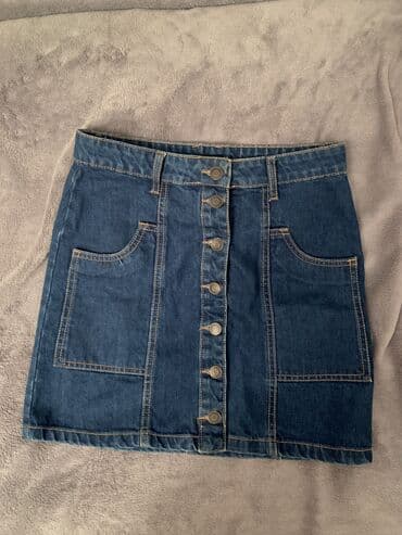 Mini Ətək, Stradivarius, Cins, S lalafo.az -da Mini Ətək, Stradivarius, Cins, S