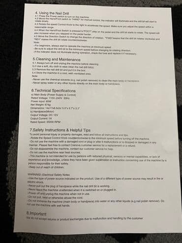 Dırnaq qurutma lampaları: Nail Drill DMJ-202C elektrik manikür/frez aparatı - Güc bloku və lalafo.az -da — 6 Dırnaq qurutma lampaları: Nail Drill DMJ-202C elektrik manikür/frez aparatı - Güc bloku və — 6