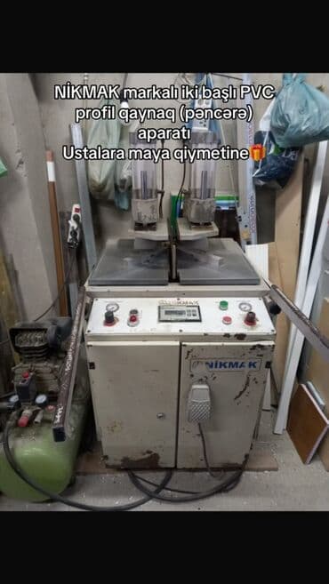 NİKMAK markalı iki başlı PVC profil qaynaq (pəncərə) aparatı - İki lalafo.az -da NİKMAK markalı iki başlı PVC profil qaynaq (pəncərə) aparatı - İki