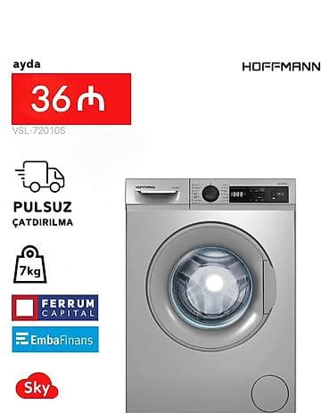 Paltaryuyan maşın Hoffmann, 7 kq, Yeni, Avtomat, Qurutma var, Kredit var, Pulsuz çatdırılma lalafo.az -da — 1 Paltaryuyan maşın Hoffmann, 7 kq, Yeni, Avtomat, Qurutma var, Kredit var, Pulsuz çatdırılma — 1