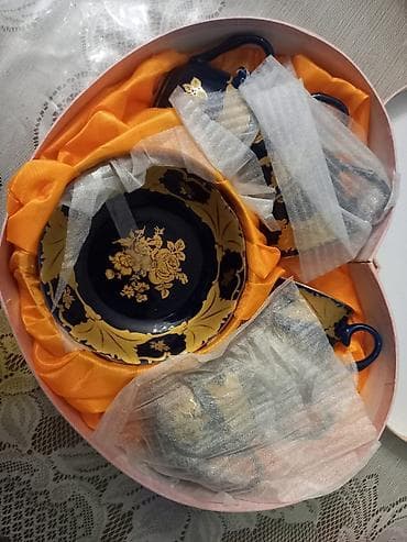 Çay dəsti, rəng - Göy, Farfor, Çexiya lalafo.az -da Çay dəsti, rəng - Göy, Farfor, Çexiya