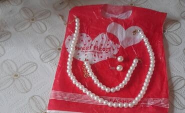 İnci görünüşlü zərgərlik dəsti - Tərkib: 1 ədəd boyunbağı, 1 ədəd lalafo.az -da İnci görünüşlü zərgərlik dəsti - Tərkib: 1 ədəd boyunbağı, 1 ədəd