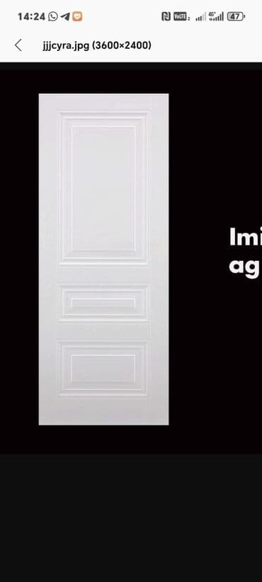 Потолок: Для спальни Новый Межкомнатная дверь 90х205 см С наличником, C гарантией, Платная установка, Бесплатная доставка, Платная доставка, Доставка в районы at lalafo.az — 18 Потолок: Для спальни Новый Межкомнатная дверь 90х205 см С наличником, C гарантией, Платная установка, Бесплатная доставка, Платная доставка, Доставка в районы — 18