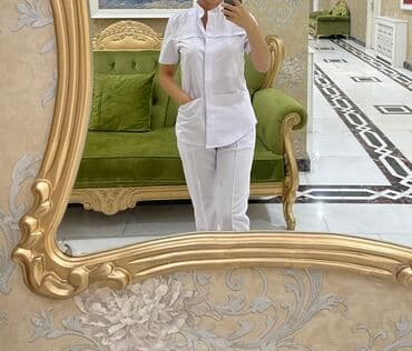 Estetik/medikal geyim dəsti – qadınlar üçün - Rəng: tam ağ - Komplet lalafo.az -da Estetik/medikal geyim dəsti – qadınlar üçün - Rəng: tam ağ - Komplet