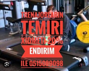 Her nov butun trenajorlarin temiri ve yerinde xidmet-isinizi lalafo.az -da Her nov butun trenajorlarin temiri ve yerinde xidmet-isinizi