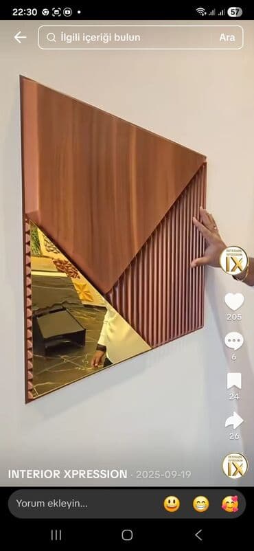 Məhsul: Dekorativ 3D panel və güzgü kompozisiyaları topdan mallardır lalafo.az -da Məhsul: Dekorativ 3D panel və güzgü kompozisiyaları topdan mallardır