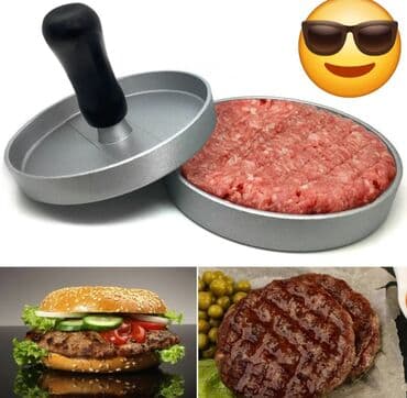 Хлебницы: Burger kotlet pres və ızgara spatula dəsti burger presi: dairəvi at lalafo.az — 2 Хлебницы: Burger kotlet pres və ızgara spatula dəsti burger presi: dairəvi — 2
