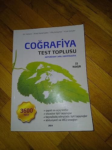 Məhsul: “Coğrafiya Test Toplusu” – II nəşr (2024) Xüsusiyyətlər: - lalafo.az -da Məhsul: “Coğrafiya Test Toplusu” – II nəşr (2024) Xüsusiyyətlər: -