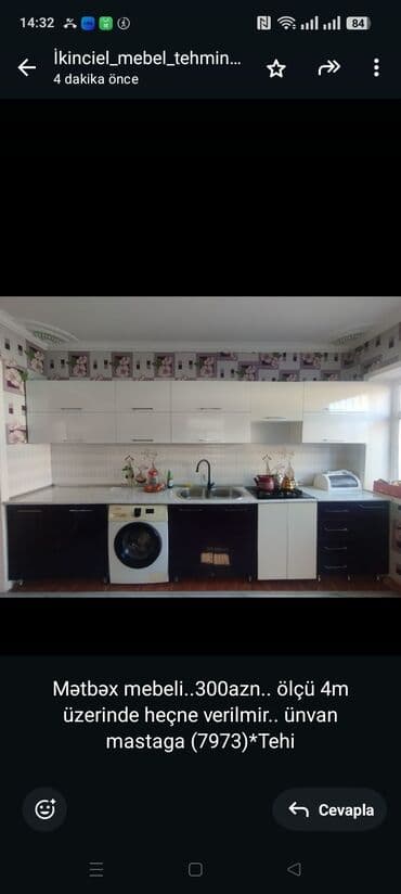 Mətbəx mebeli. 300azn. ölçü 4m üzerinde heçne verilmir. ünvan lalafo.az -da Mətbəx mebeli. 300azn. ölçü 4m üzerinde heçne verilmir. ünvan