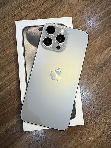 IPhone 15 Pro Max, 256 GB, Natural Titanium, Face ID lalafo.az -da IPhone 15 Pro Max, 256 GB, Natural Titanium, Face ID