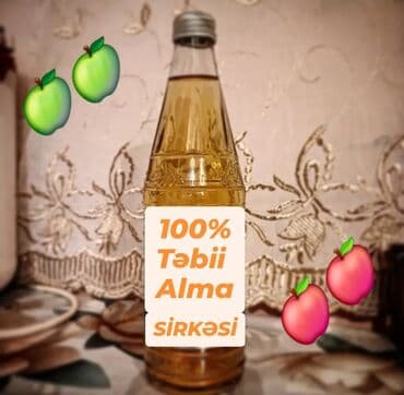 100% təbii və gigiyenik Alma Sirkəsi
1 litrəsi 10manat lalafo.az -da 100% təbii və gigiyenik Alma Sirkəsi
1 litrəsi 10manat